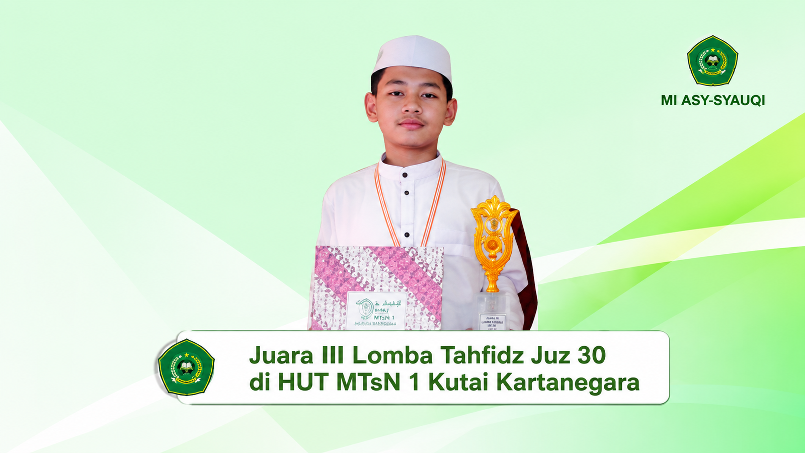 Mengagumkan! M. Saputra Candra Pratama, Siswa MI Asy-Syauqi Raih Juara 3 Lomba Tahfidz Juz 30 di MTsN 1 Kutai Kartanegara